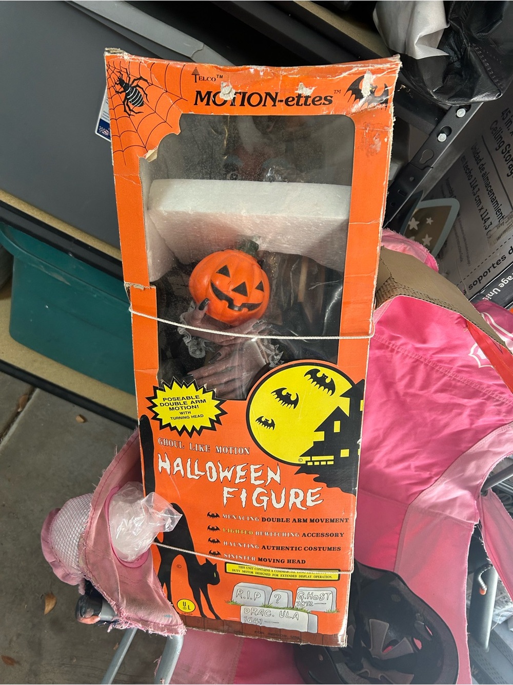 Halloween Pumpkin Head Kids Costume Accessory - Orange -